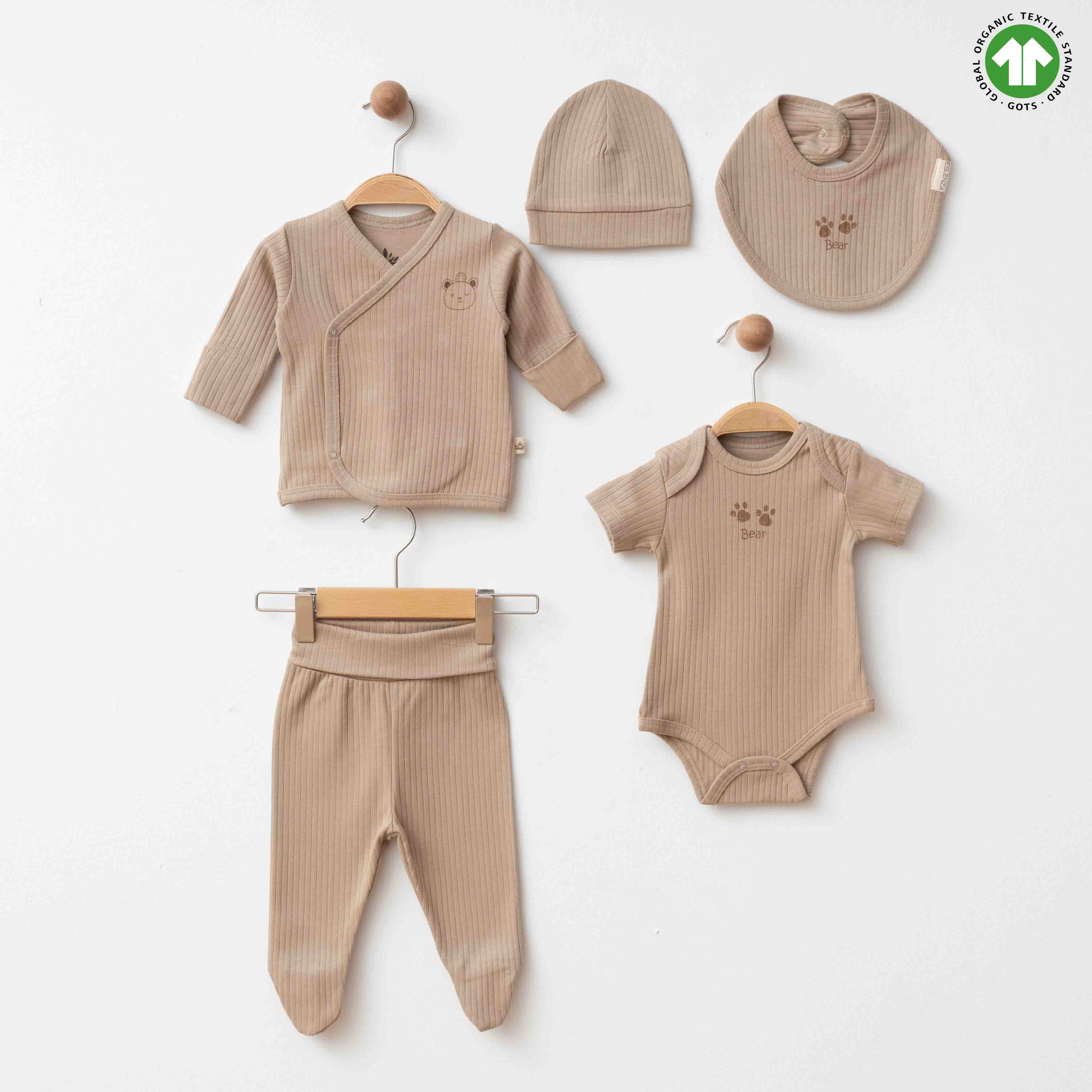Organic 5 Pieces Newborn Set